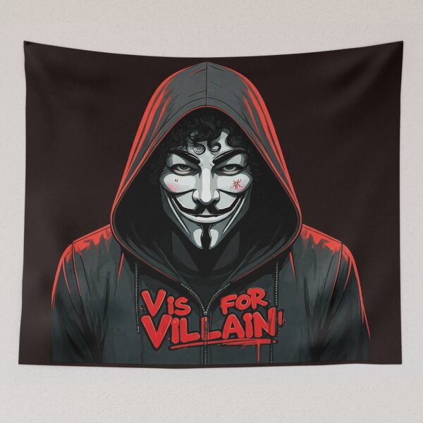 Item preview, Vis for Villain: A Dark and Dramatic Portrait of Anonymous designed and sold by Shs-Kenya.