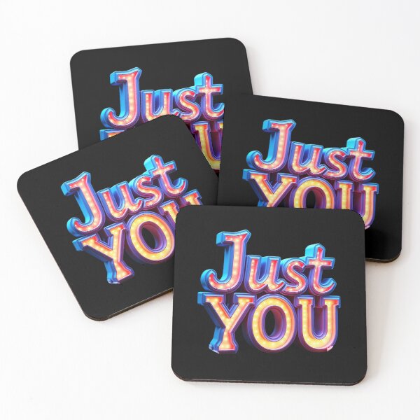 Item preview, 3D Neon Glow Typography - Just You designed and sold by Dakson Design - Fantasy Art.