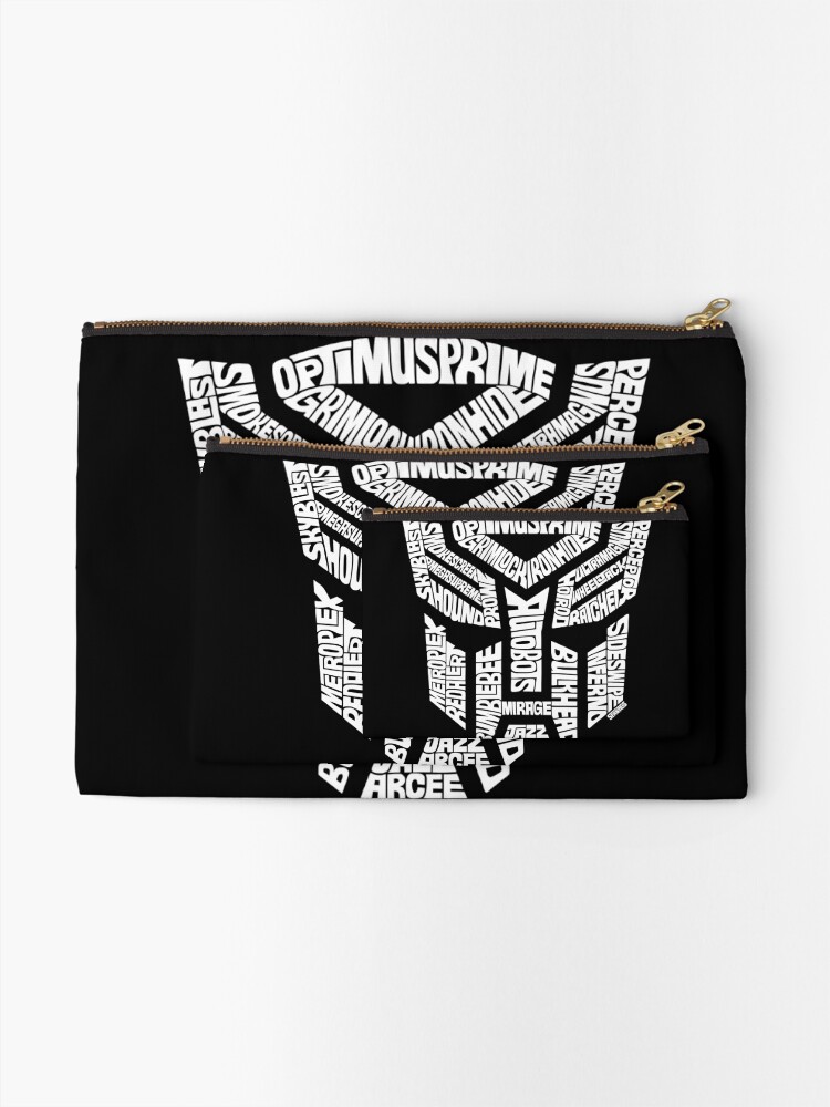 Alternate view of Transformer Autobots White Zipper Pouch