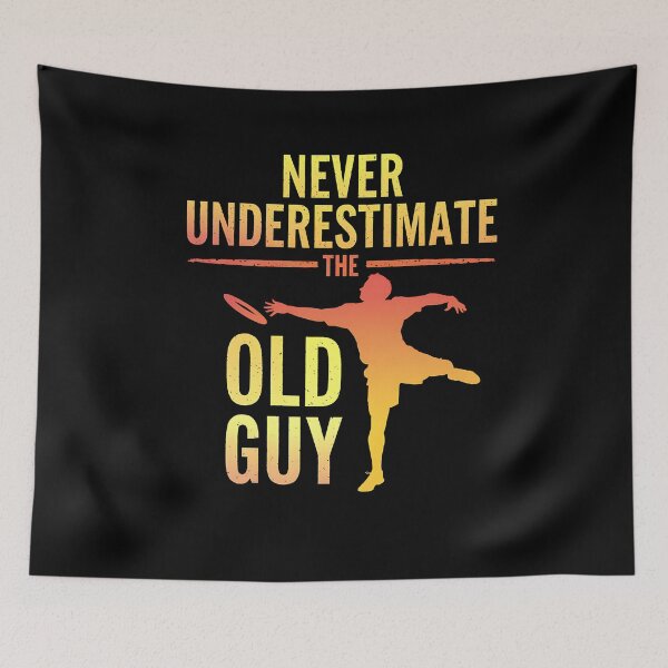 Item preview, Never Underestimate The Old Guy Disc Golf Player Funny designed and sold by MN-SHOP-Designs.