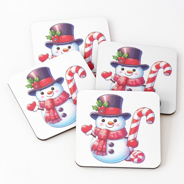 Item preview, Jolly Snowman with Candy Cane and Festive Hat designed and sold by -DEEWOLF-.