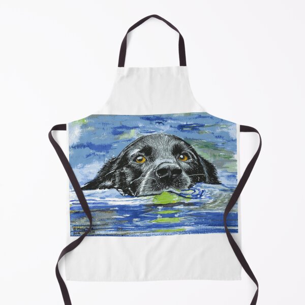 Item preview, Black Dog Swimming  designed and sold by MaryAnneHarding.