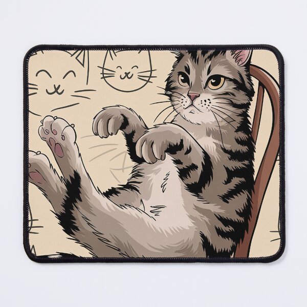 Item preview, Kawaii Funny Cat Whimsical Wild Life Abstract Vintage Zentangle Art designed and sold by Witty Shirts.