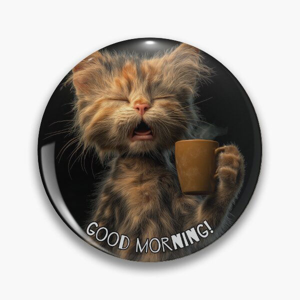 Item preview, Grumpy Kitten , Good Morning, 1st Coffee of the day. designed and sold by Shoot-The-Moon.