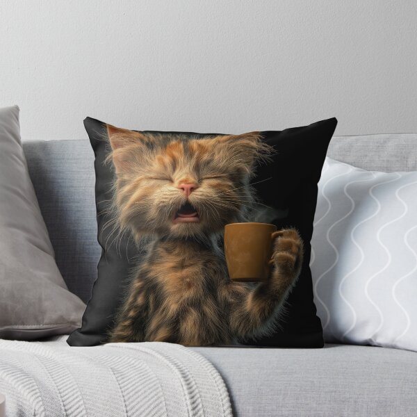 Item preview, Grumpy Kitten , Good Morning, 1st Coffee of the day. designed and sold by Shoot-The-Moon.