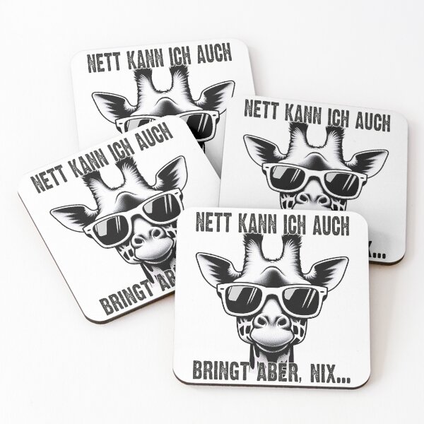 Item preview, Nett Kann Ich Auch Bringt Aber , Nix  - Cooles Giraffe - Lustiges Zitat  designed and sold by Smix Pixels.