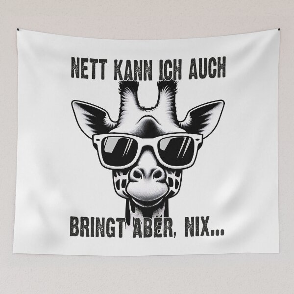Item preview, Nett Kann Ich Auch Bringt Aber , Nix  - Cooles Giraffe - Lustiges Zitat  designed and sold by Smix Pixels.