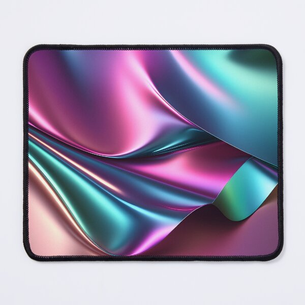 Item preview, Holographic neon curved wave in motion. Rainbow wallpaper background. Holographic gradient designed and sold by anytka.