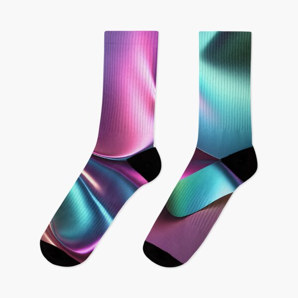Item preview, Holographic neon curved wave in motion. Rainbow wallpaper background. Holographic gradient designed and sold by anytka.