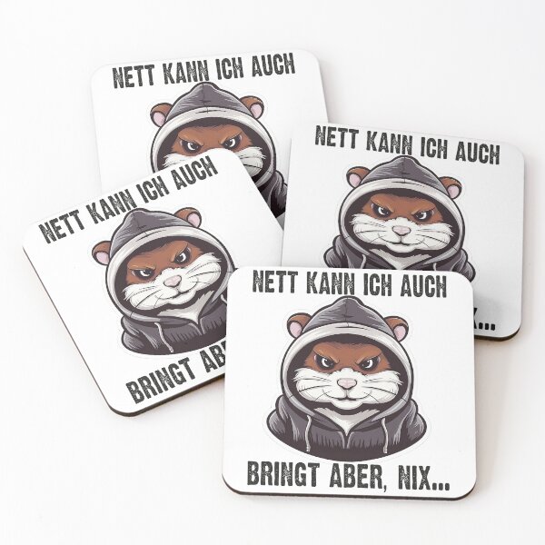 Item preview, Nett Kann Ich Auch Bringt Aber , Nix  - Cooles Hamster - Lustiges Zitat  designed and sold by Smix Pixels.