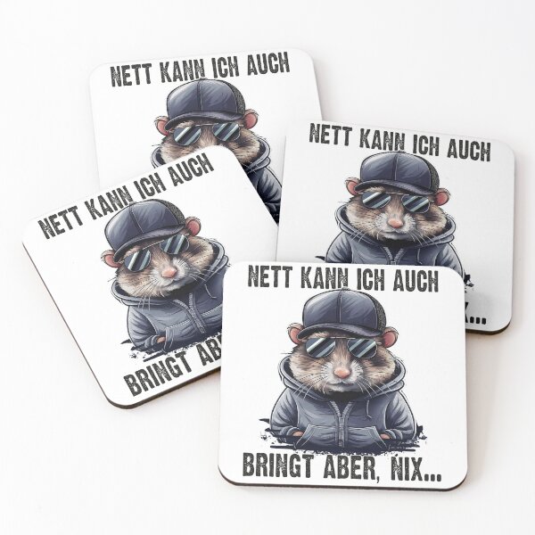 Item preview, Nett Kann Ich Auch Bringt Aber , Nix  - Cooles Hamster - Lustiges Zitat  designed and sold by Smix Pixels.
