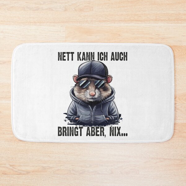 Item preview, Nett Kann Ich Auch Bringt Aber , Nix  - Cooles Hamster - Lustiges Zitat  designed and sold by Smix Pixels.