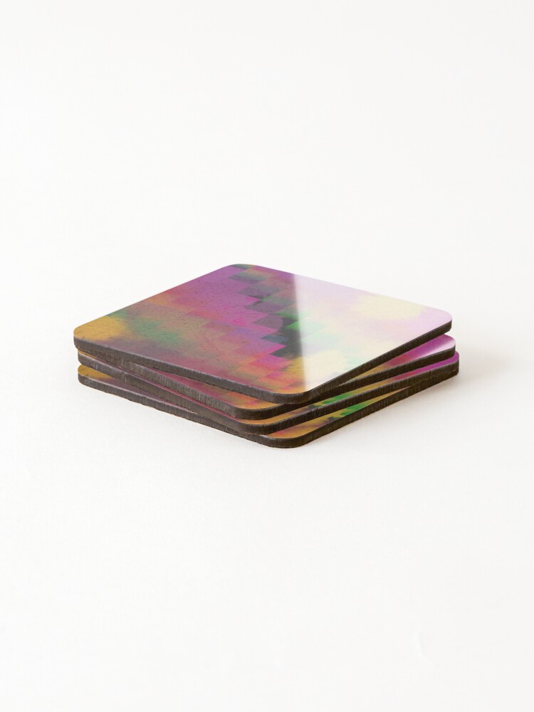 Thumbnail 4 of 5, Coasters (Set of 4), Abstract Complex Layered Mess designed and sold by larar2.