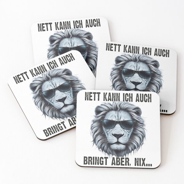 Item preview, Nett Kann Ich Auch Bringt Aber , Nix  - Cooles Löwe - Lustiges Zitat  designed and sold by Smix Pixels.