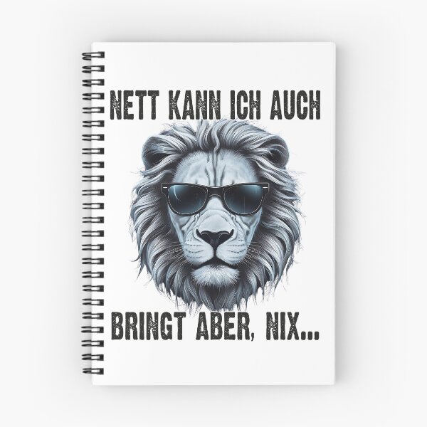 Item preview, Nett Kann Ich Auch Bringt Aber , Nix  - Cooles Löwe - Lustiges Zitat  designed and sold by Smix Pixels.