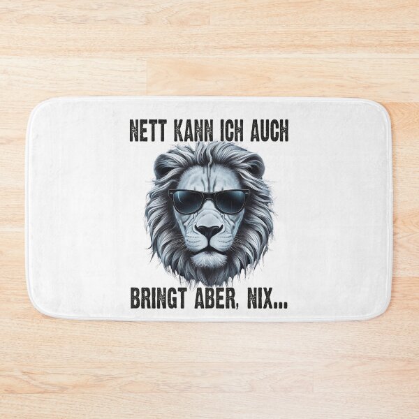 Item preview, Nett Kann Ich Auch Bringt Aber , Nix  - Cooles Löwe - Lustiges Zitat  designed and sold by Smix Pixels.