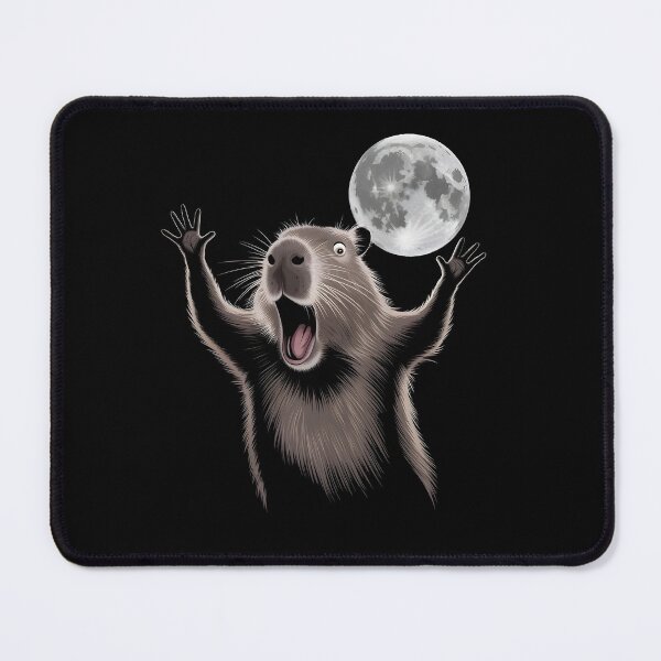 Item preview, Funny Capybara Moon Meme designed and sold by HeadTurningArt.