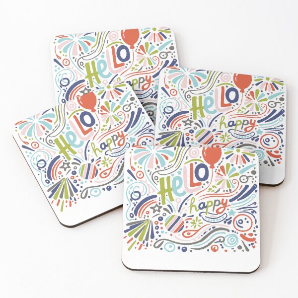 Item preview, Brightly patterned artwork conveys happiness and positive energy. designed and sold by Apostrophe8.