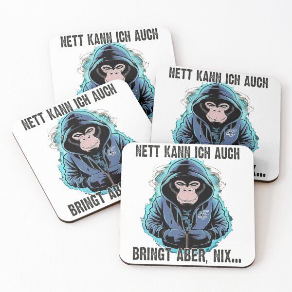 Item preview, Nett Kann Ich Auch Bringt Aber , Nix  - Cooles Affe - Lustiges Zitat  designed and sold by Smix Pixels.