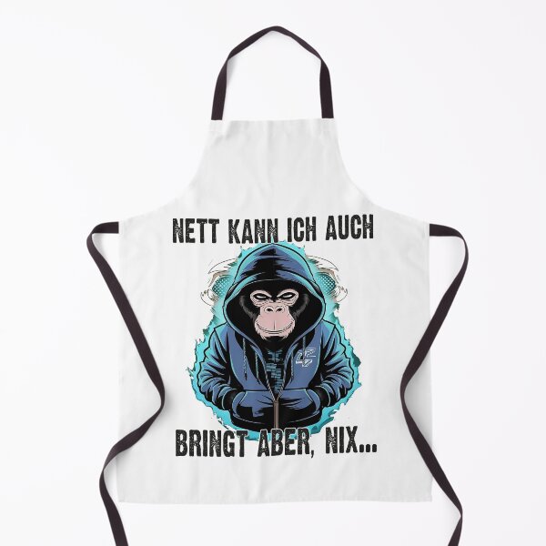 Item preview, Nett Kann Ich Auch Bringt Aber , Nix  - Cooles Affe - Lustiges Zitat  designed and sold by Smix Pixels.