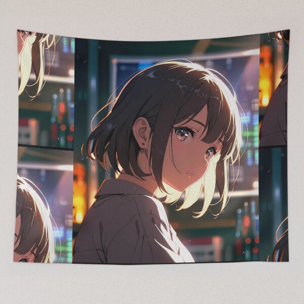 Item preview, Woman Comic Anime Manga Fan Artistic Expressions Modern designed and sold by ART ATTACK ZONE.