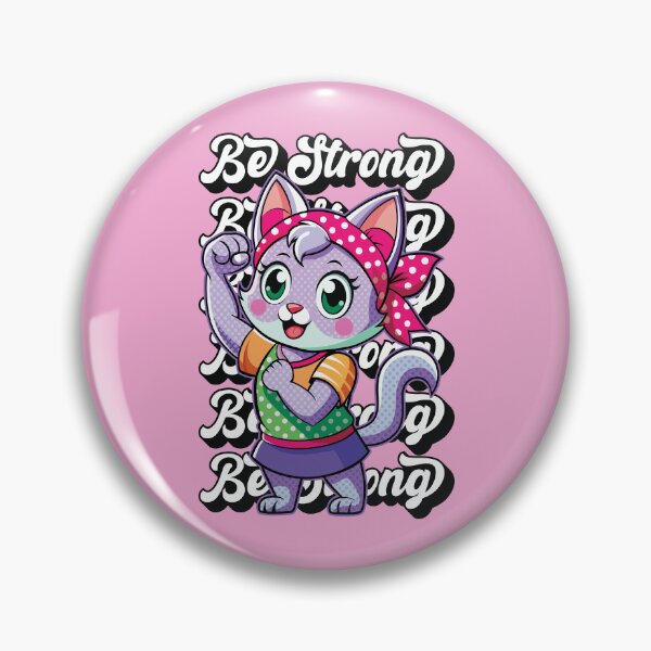 Item preview, Women Empowerment Rosie The Riveter Be Strong Feminist Cat designed and sold by FemmePod.