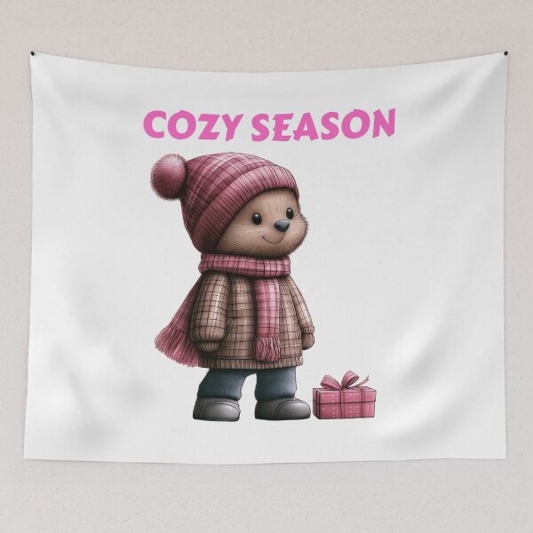 Item preview, Cozy Bear in Winter Wonderland designed and sold by BukkyStory.