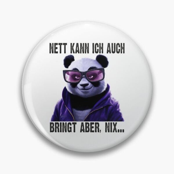 Item preview, Nett Kann Ich Auch Bringt Aber , Nix - Cooles Panda - Lustiges Zitat  designed and sold by Smix Pixels.