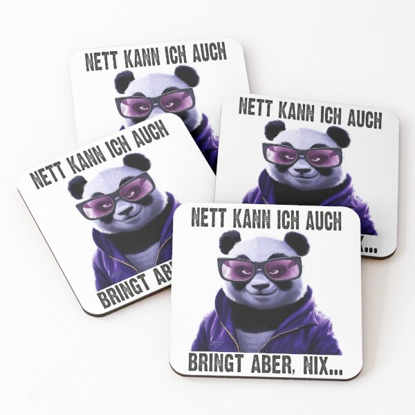 Item preview, Nett Kann Ich Auch Bringt Aber , Nix - Cooles Panda - Lustiges Zitat  designed and sold by Smix Pixels.