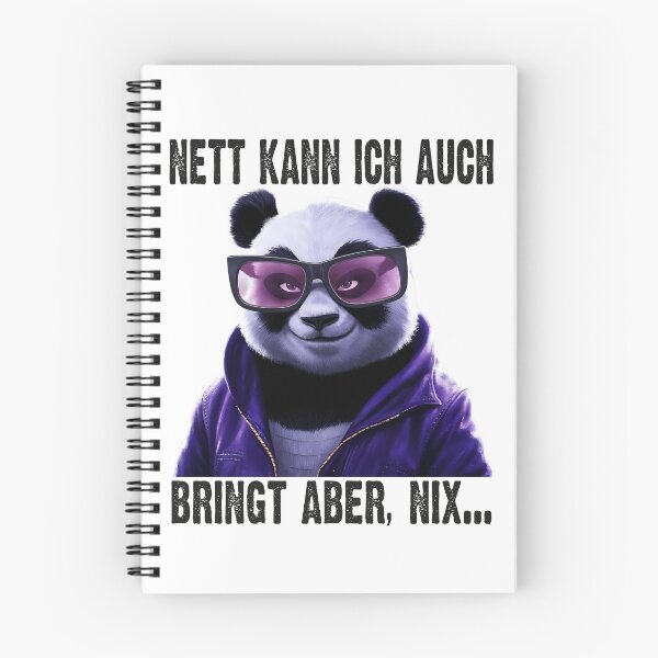 Item preview, Nett Kann Ich Auch Bringt Aber , Nix - Cooles Panda - Lustiges Zitat  designed and sold by Smix Pixels.