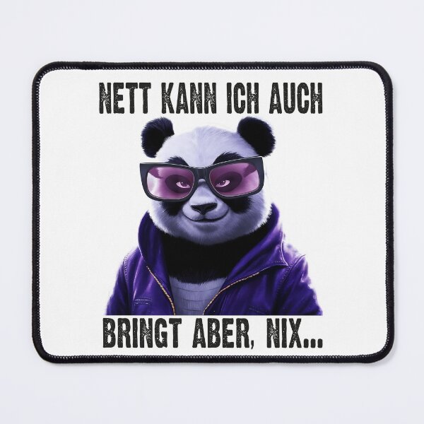 Item preview, Nett Kann Ich Auch Bringt Aber , Nix - Cooles Panda - Lustiges Zitat  designed and sold by Smix Pixels.