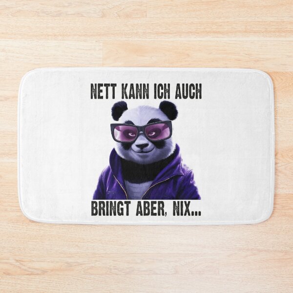 Item preview, Nett Kann Ich Auch Bringt Aber , Nix - Cooles Panda - Lustiges Zitat  designed and sold by Smix Pixels.