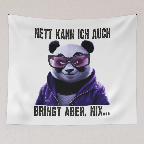 Item preview, Nett Kann Ich Auch Bringt Aber , Nix - Cooles Panda - Lustiges Zitat  designed and sold by Smix Pixels.