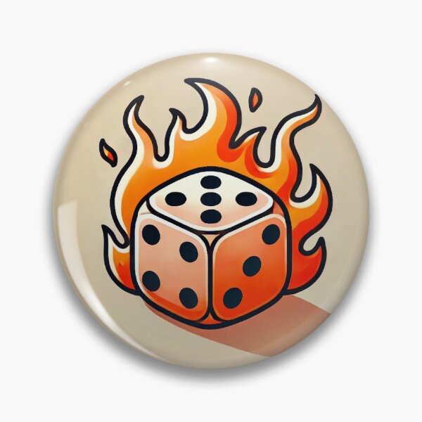Item preview, Dice on Fire designed and sold by IskandarDesigns.