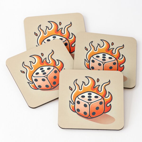 Item preview, Dice on Fire designed and sold by IskandarDesigns.