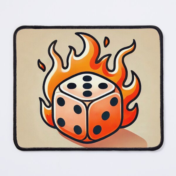 Item preview, Dice on Fire designed and sold by IskandarDesigns.