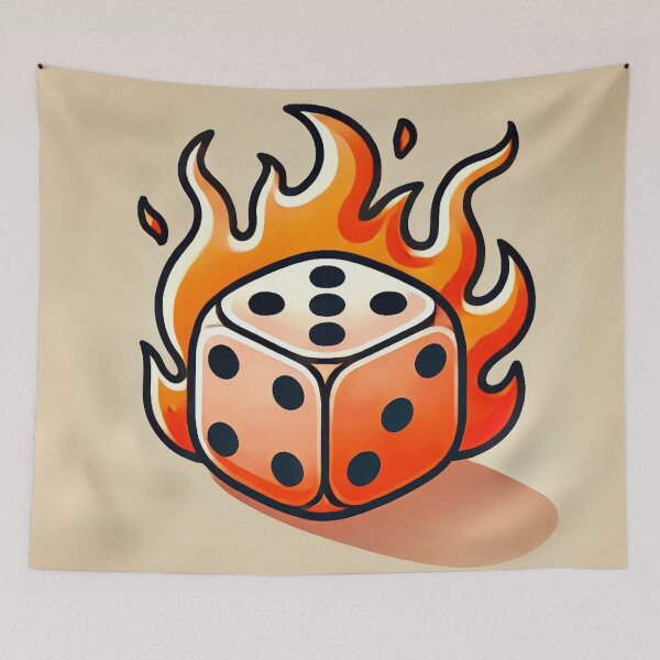 Item preview, Dice on Fire designed and sold by IskandarDesigns.