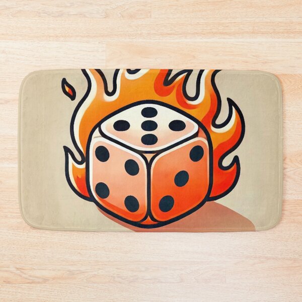 Item preview, Dice on Fire designed and sold by IskandarDesigns.