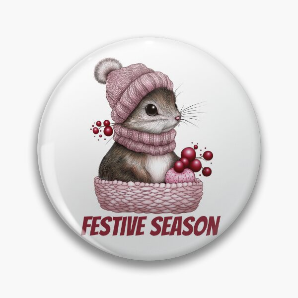 Item preview, Cute Squirrel in a Basket designed and sold by BukkyStory.