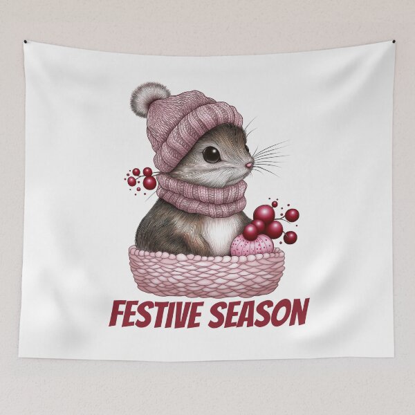 Item preview, Cute Squirrel in a Basket designed and sold by BukkyStory.