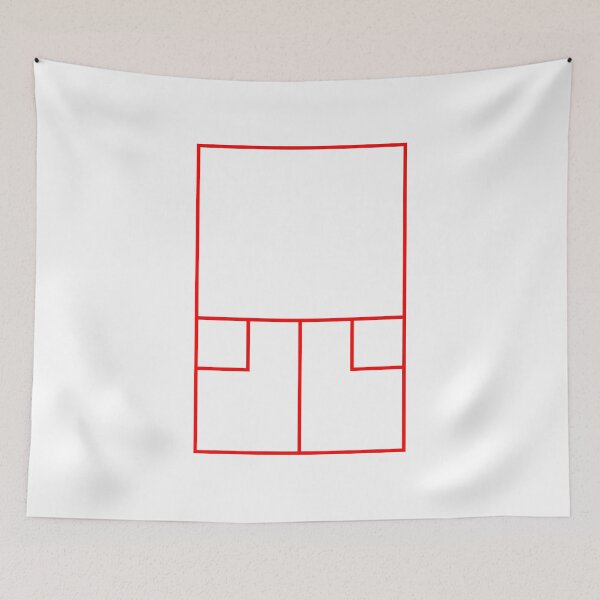 Item preview, Squash court outline sport game  designed and sold by goatboyjr.