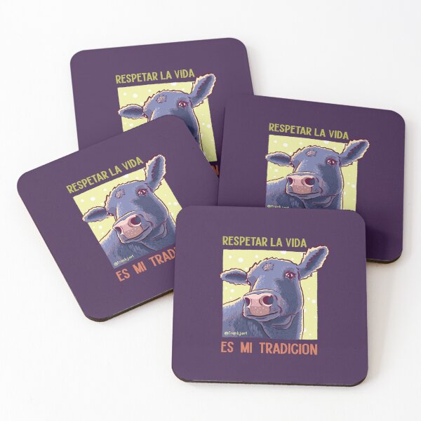 Item preview, Vegan Christmas - Cute Cow - Spanish designed and sold by Frank J. Art.