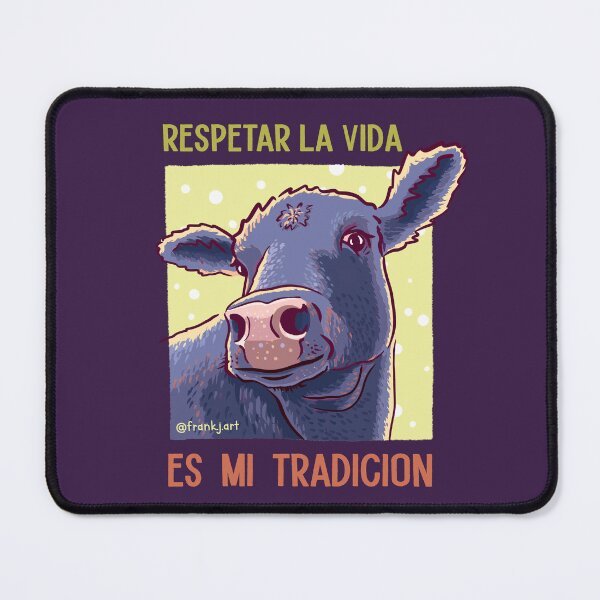Item preview, Vegan Christmas - Cute Cow - Spanish designed and sold by Frank J. Art.
