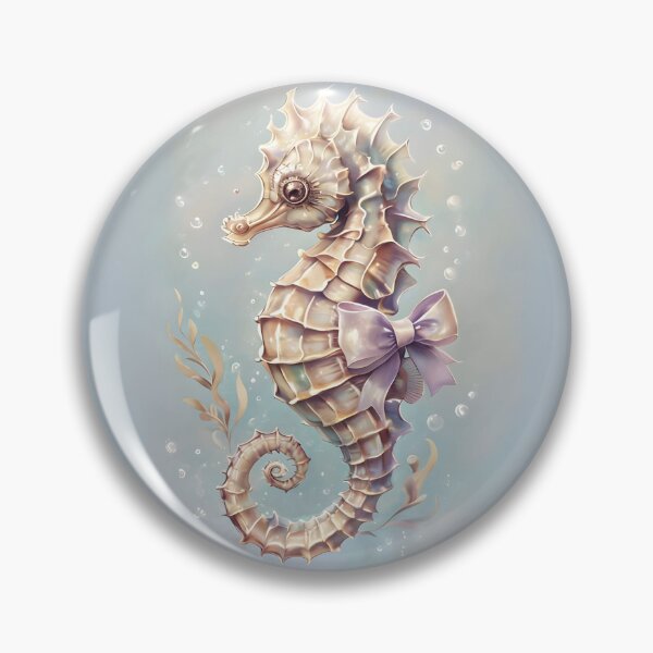 Item preview, Seahorse with Bow - Underwater Charm designed and sold by AnnaPu193.