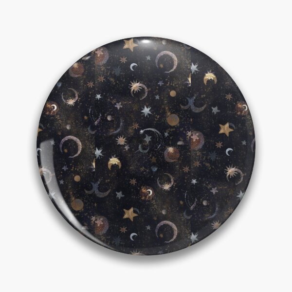 Item preview, dark brown stars and moon designed and sold by inthewitchelm.