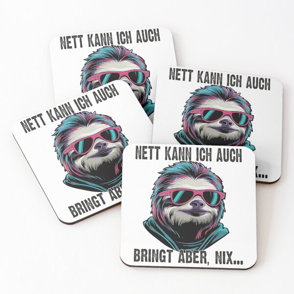 Item preview, Nett Kann Ich Auch Bringt Aber , Nix - Cooles Faultier - Lustiges Zitat  designed and sold by Smix Pixels.