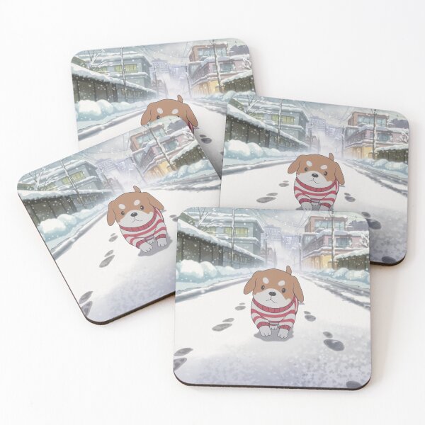 Item preview, Charming Beagle in Snowy Streets designed and sold by NeatThingLover.