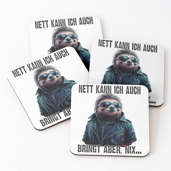Item preview, Nett Kann Ich Auch Bringt Aber , Nix - Cooles Faultier - Lustiges Zitat  designed and sold by Smix Pixels.