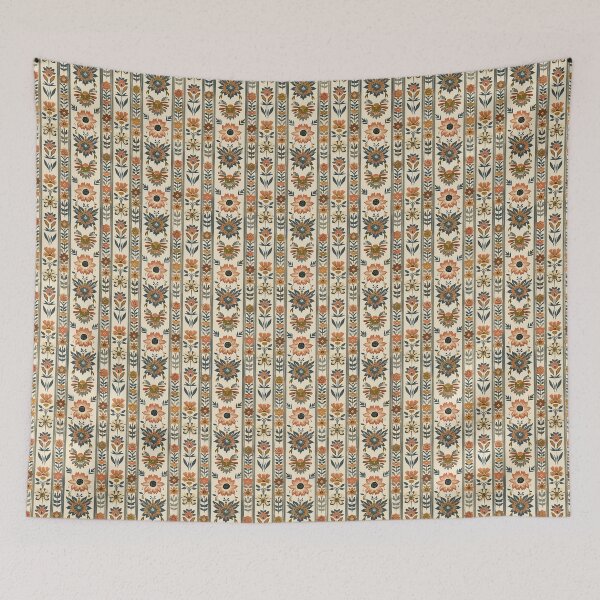 Item preview, Grandmillenial Floral Stripe designed and sold by darkskydelights.