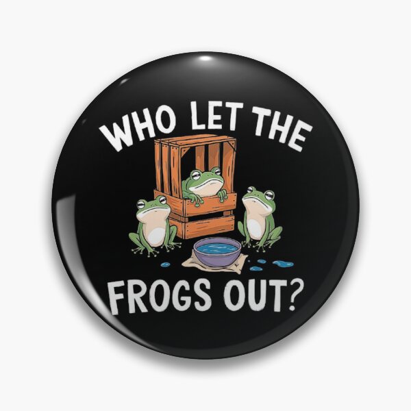 Artikelvorschau, Lustiges Frosch-Flucht-Design – Wer hat die Frösche rausgelassen? entworfen und verkauft von love3617.